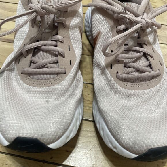 Nike Revolution Running Sneakers Pink Womens 10 Barely Rose Athletic Gym Workout - Picture 7 of 16
